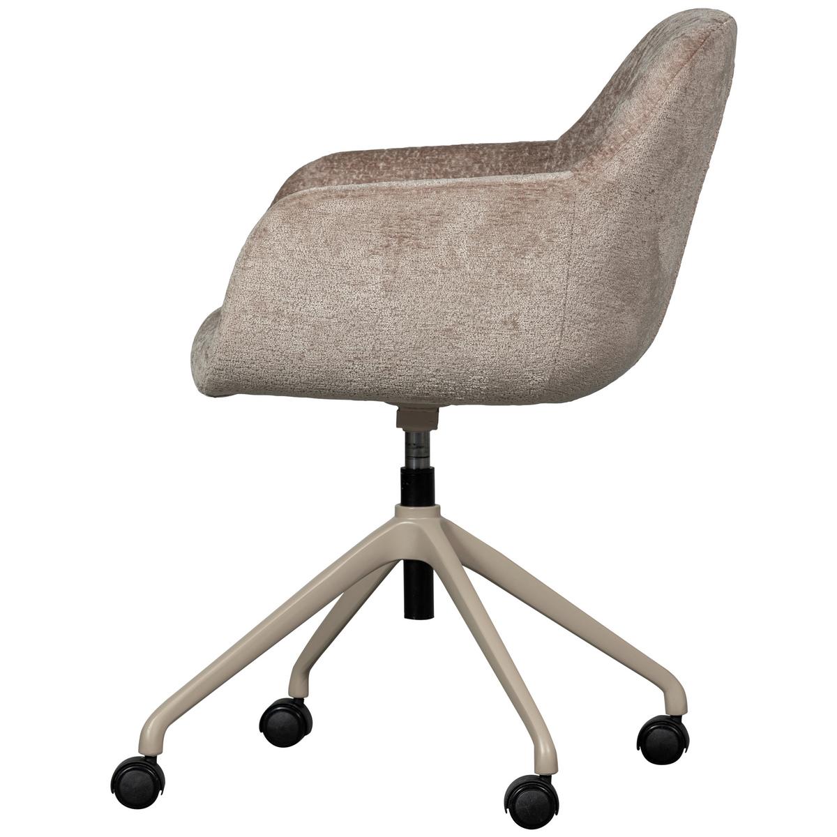 Drehstuhl Morros Taupe B: 57 Cm - Taupe, Design, Kunststoff/Textil (57/88/60cm) - Livetastic