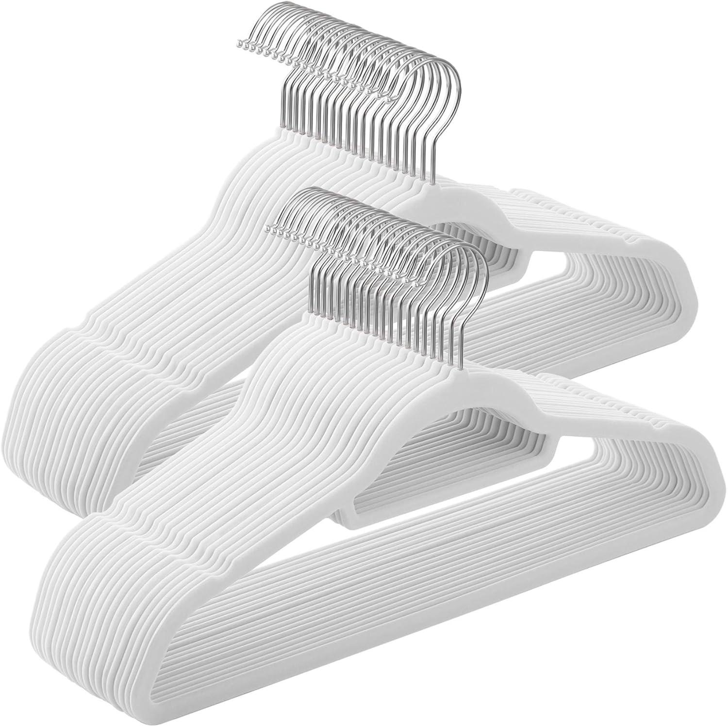 Kleiderbügel Weiß B: 42,7 Cm - Weiß, Basics, Kunststoff/Metall (42,7/22/0,6cm)