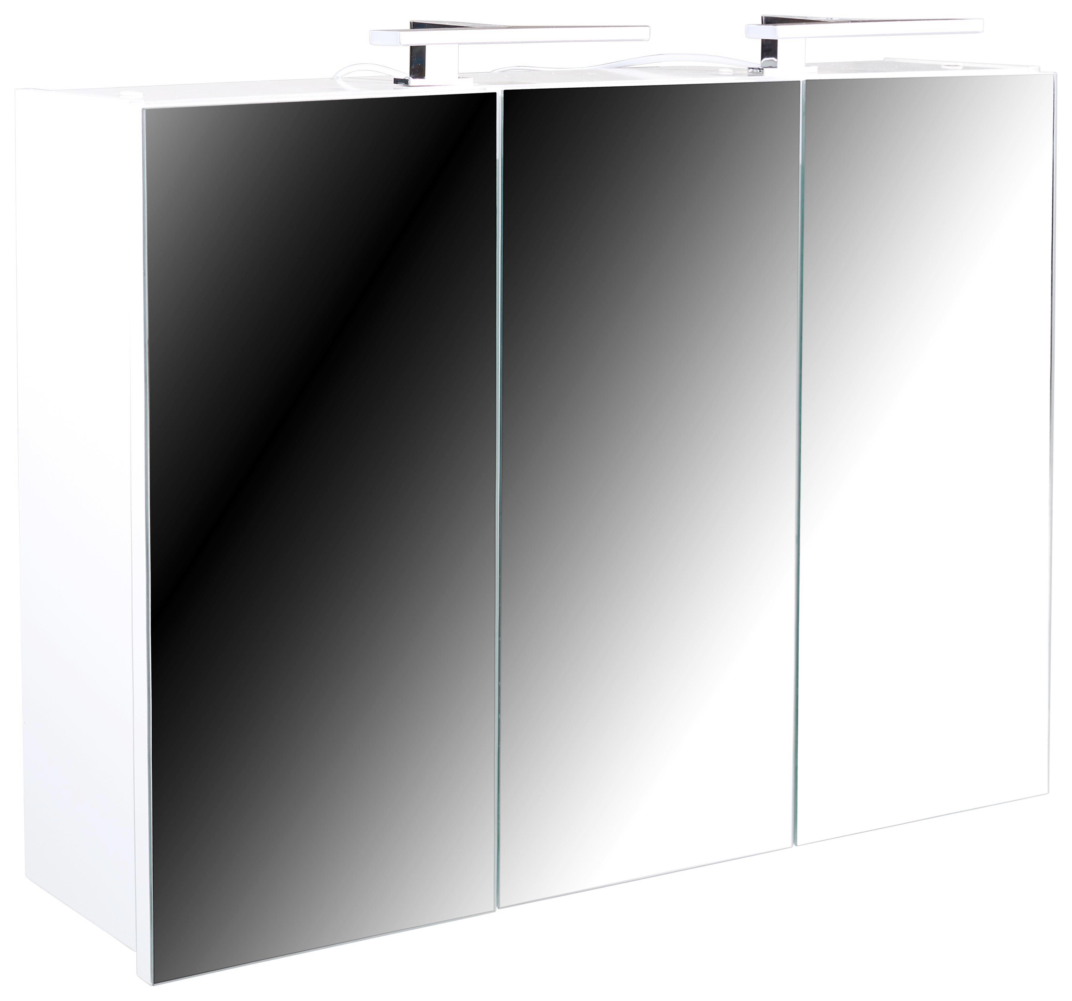 Tükrös Szekrény Tress 1 - Fehér, konvencionális, Faalapú anyag (120/70/17cm)