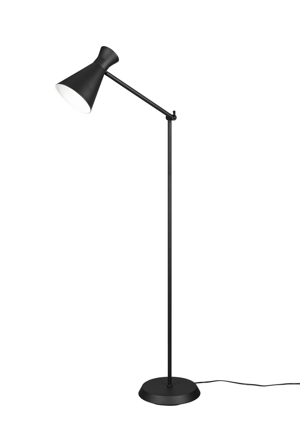 Stehleuchte R40781032 Enzo - Schwarz, KONVENTIONELL, Metall (48,8/25/150cm)