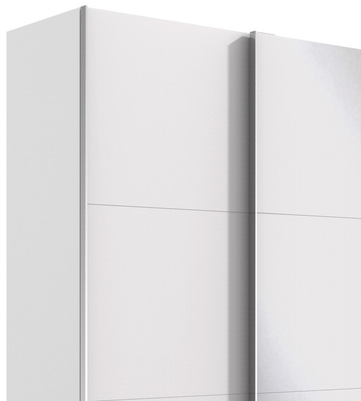 Schwebetürenschrank M. Spiegel 350cm Level 36a, Weiß - Weiß, Basics, Glas/Holzwerkstoff (350/216/65cm) - MID.YOU