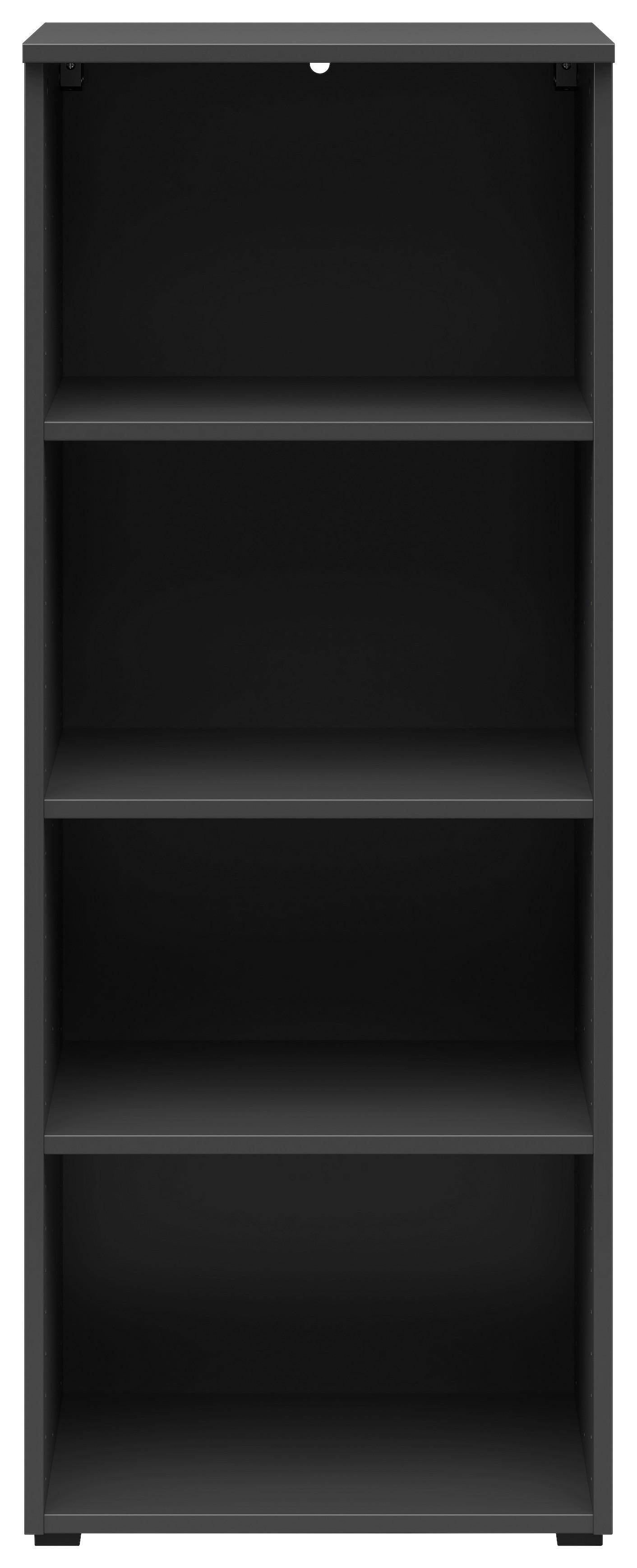 Regál Cabinet š: 45 cm - barvy grafitu/antracitová, Moderní, kompozitní dřevo/plast (45/115/40cm)