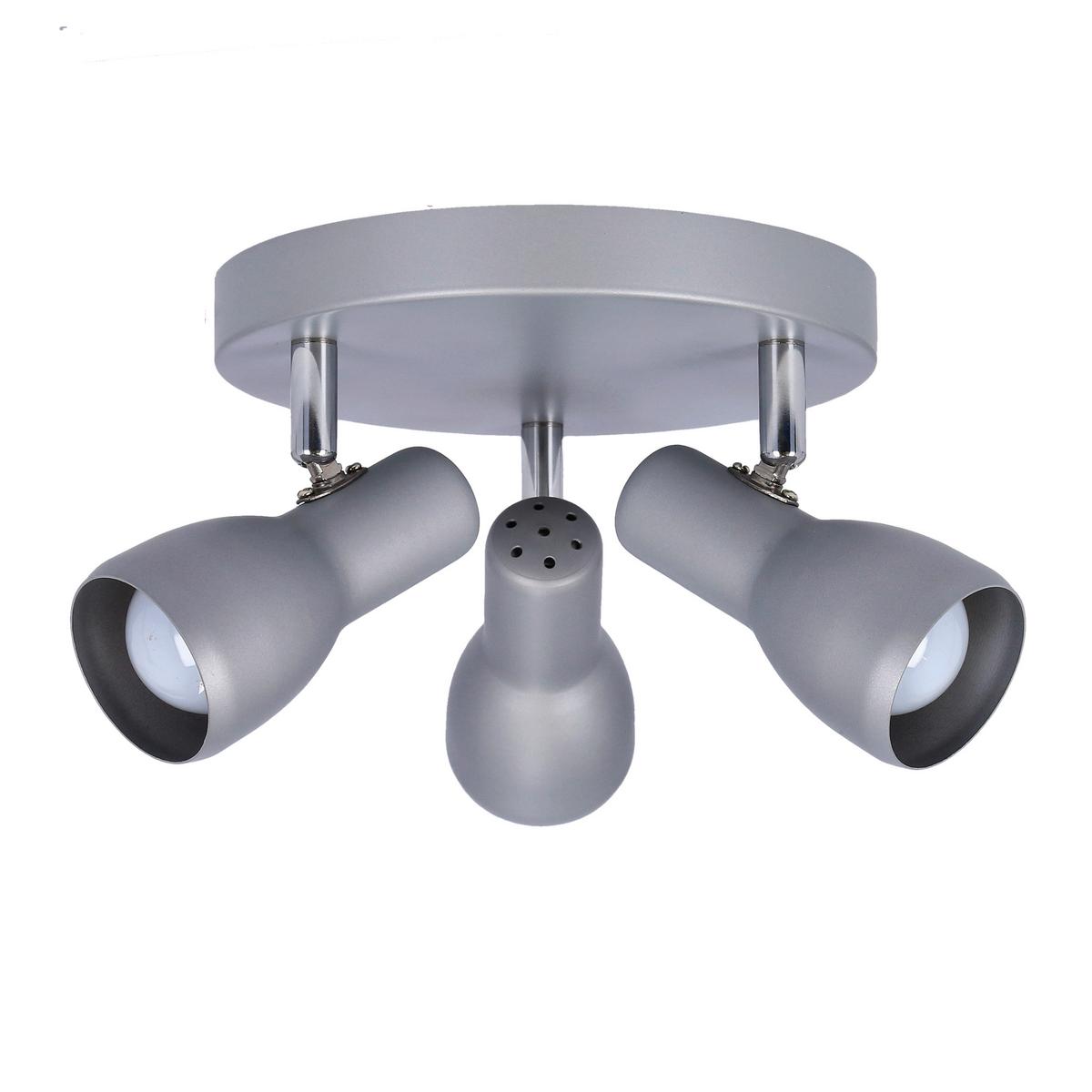 Deckenleuchte 98-44242 Picardo - Silberfarben/Grau, Trend, Metall (29/29/12cm)