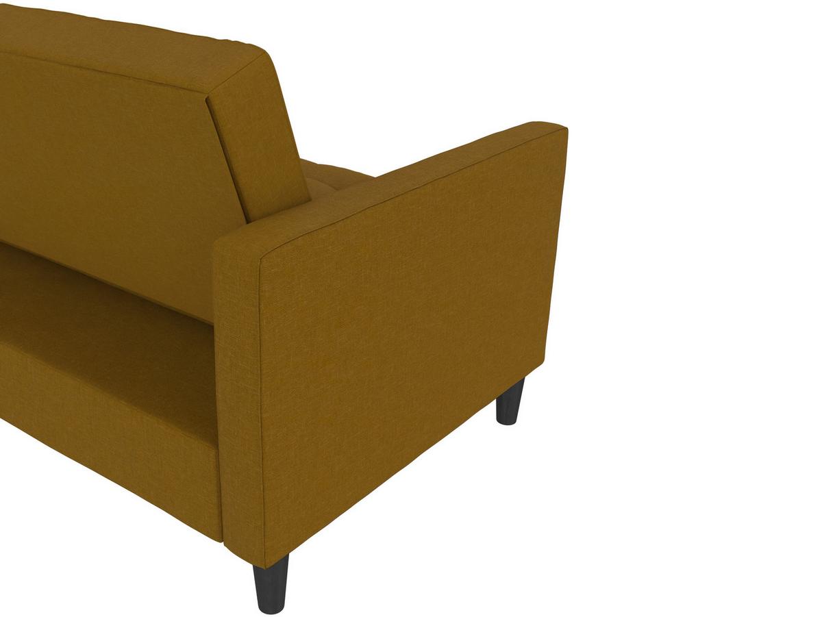 Ecksofa Palermo Currygelb, mit Stauraum - Currygelb/Schwarz, Basics, Textil (213/154cm) - Livetastic