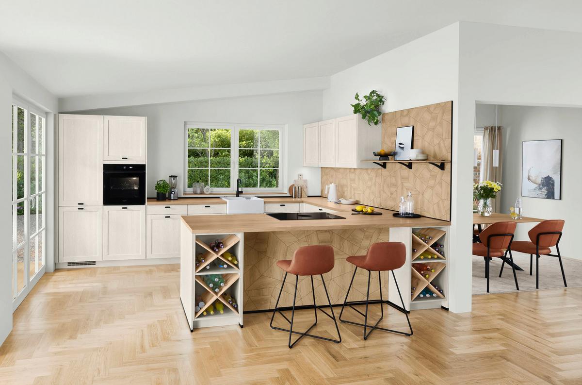 Arbeitsplatte Apl - Eichefarben, MODERN - Vertico