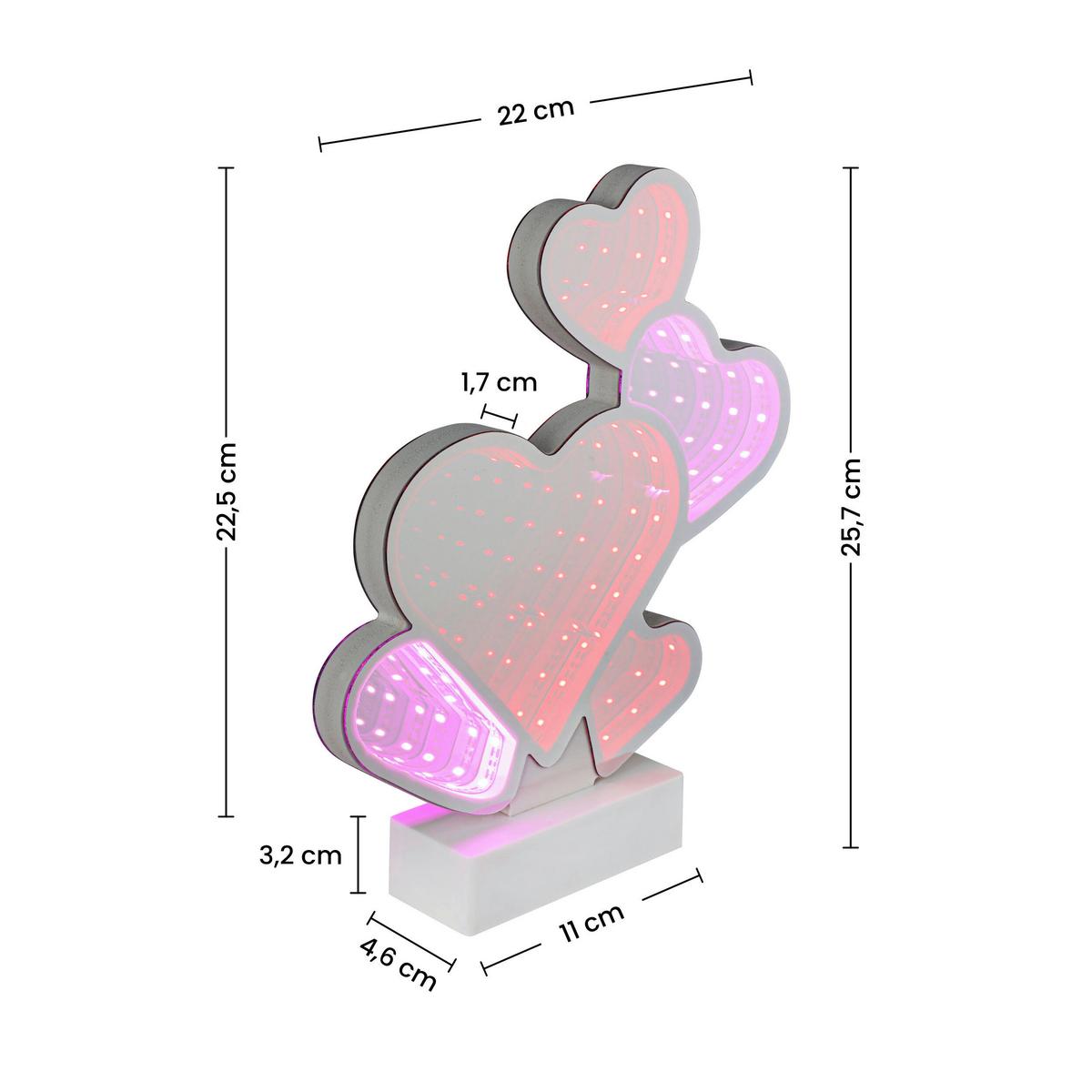 DEKORAČNÉ LED SVIETIDLO FRANI - biela/chrómová, Modern, plast (22/4,6/25,7cm) - Mömax