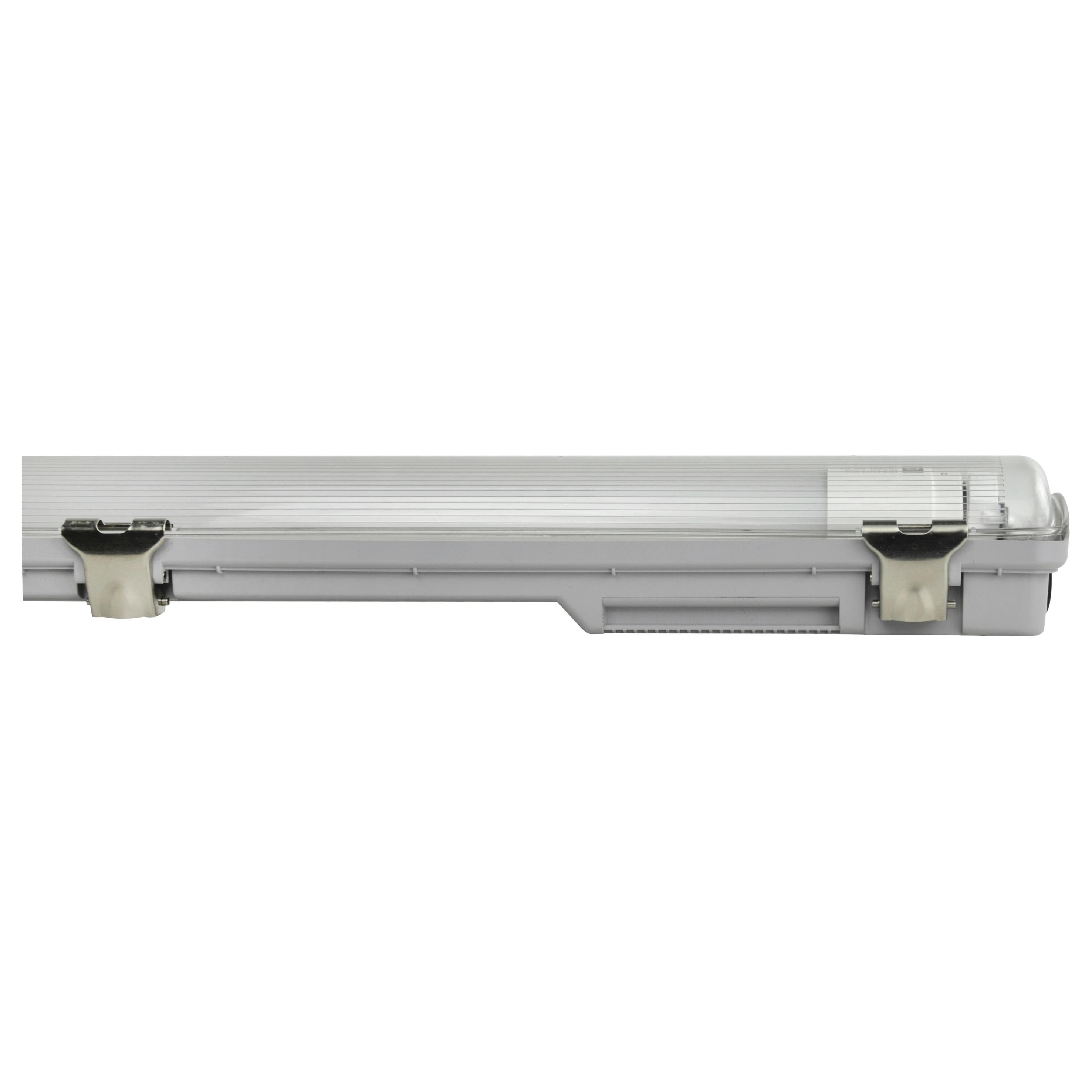 Led-deckenleuchte L: 156,8 Cm, Für In- Und Outdoor - Grau, Basics, Kunststoff (156,8/6,2/5,2cm)