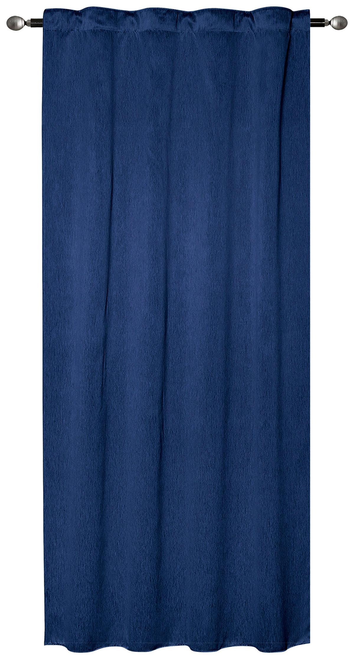 Verdunkelungsvorhang Mara - Blau, ROMANTIK / LANDHAUS, Textil (135/175cm) - James Wood