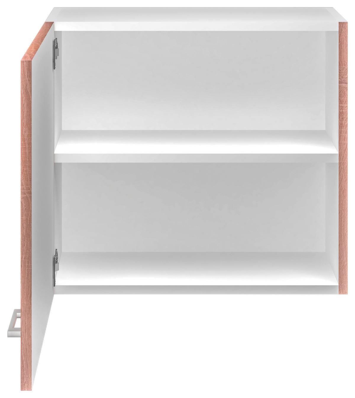 KUCHYŇSKÁ HORNÍ SKŘÍŇKA SAMOA  H 60 - bílá/Sonoma dub, Konvenční, kompozitní dřevo/plast (60/54,8/32cm)