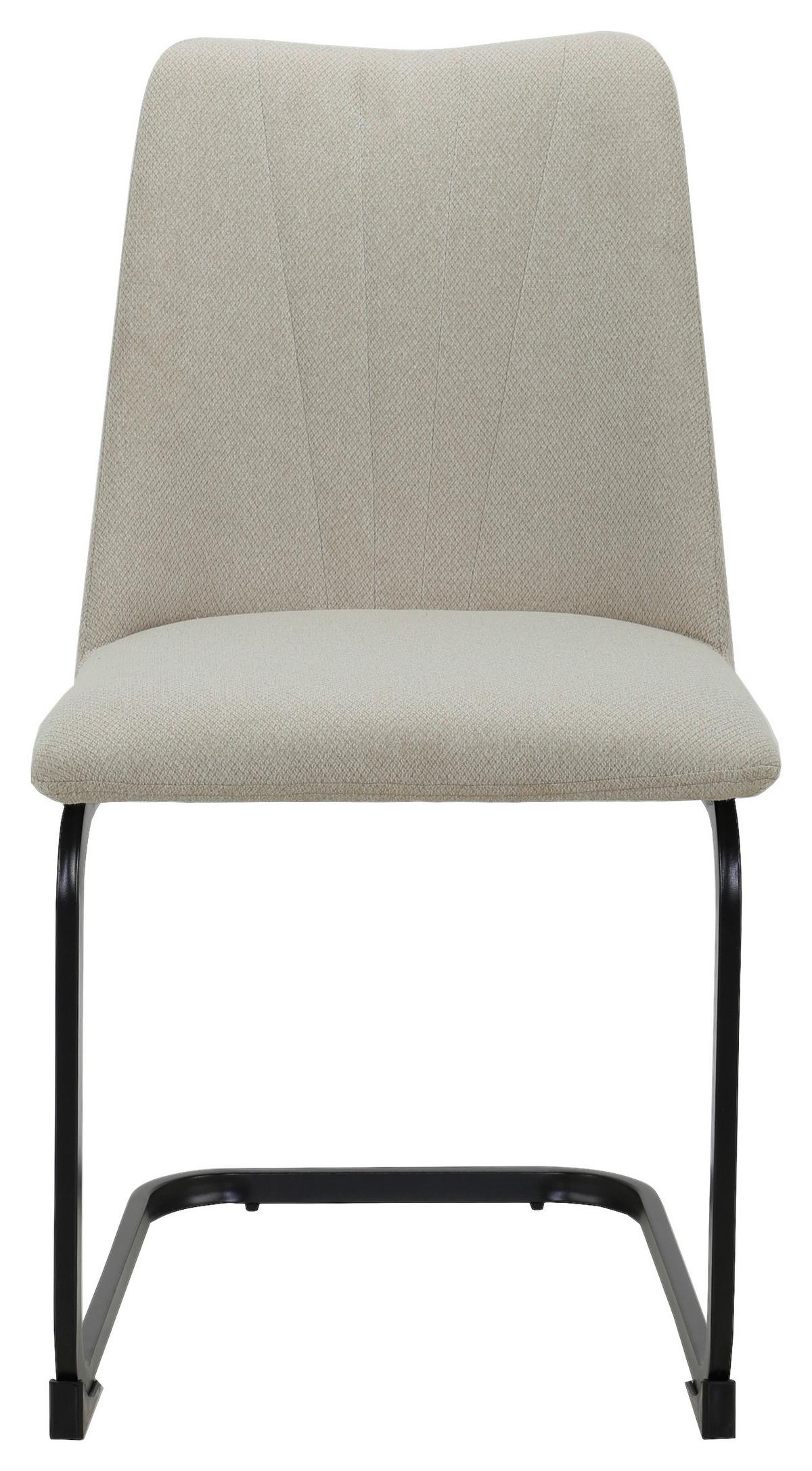Houpací židle TARA béžová/černá - černá/béžová, Moderní, kov/dřevo (46/85,5/59cm) - Mömax