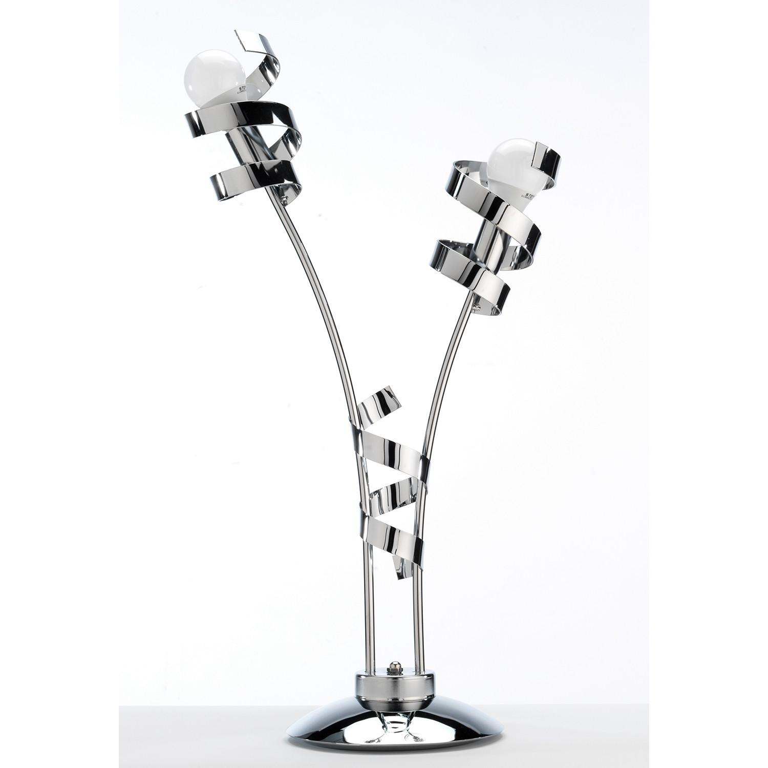 Tischleuchte 4812/Lgc - Chromfarben, Design, Metall (40/65cm)