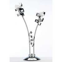 Tischleuchte 4812/Lgc - Chromfarben, Design, Metall (40/65cm)