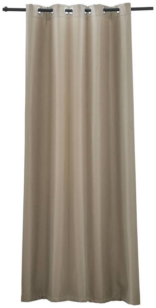 Vorhang Mit Ösen Doreen 140x245 Cm Beige - Beige, ROMANTIK / LANDHAUS, Textil (140/245cm) - James Wood
