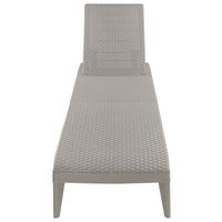 Sonnenliege Numana Kunststoff Verstellbar - Taupe, Basics, Kunststoff (180/29/60cm)