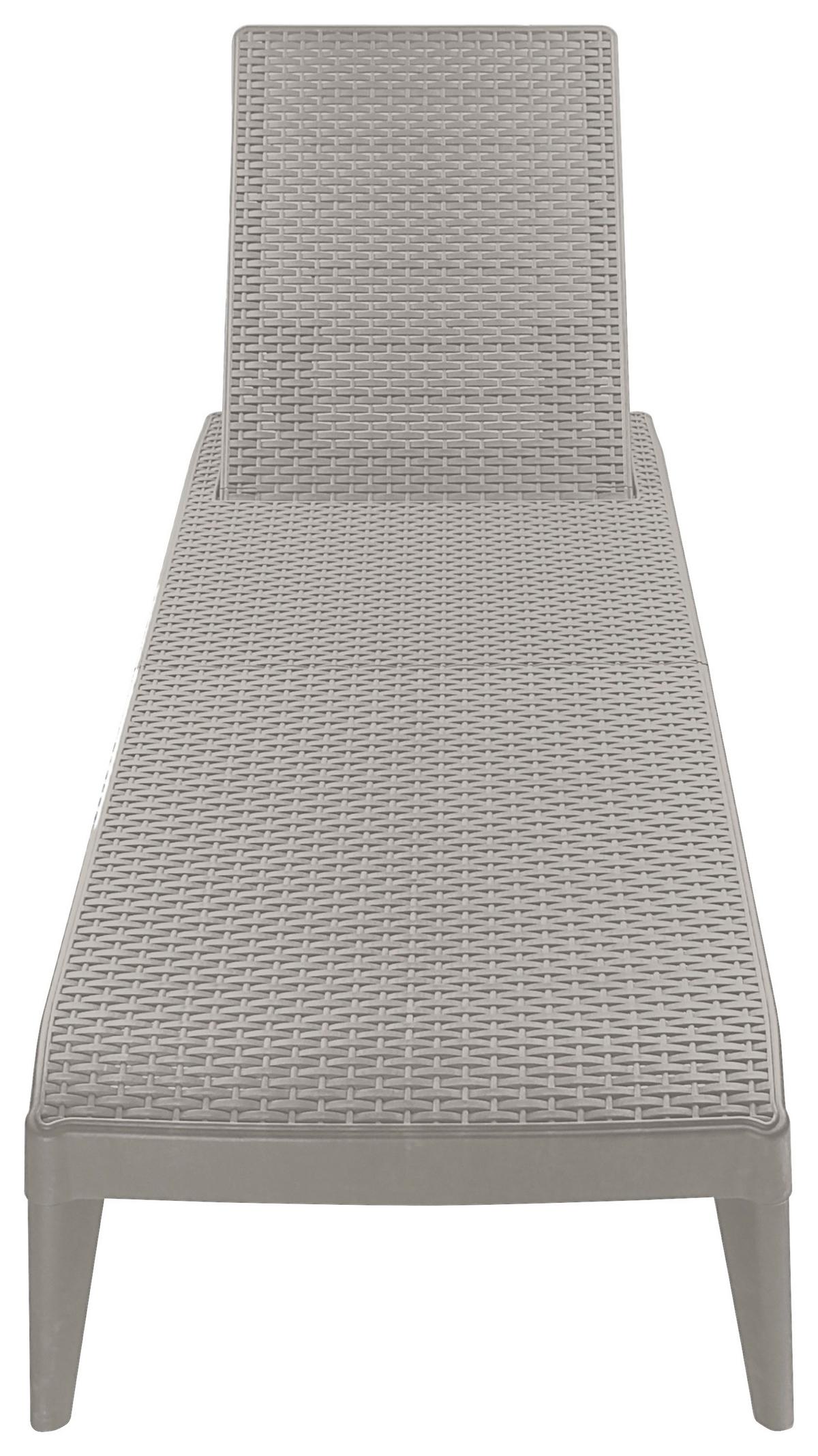 Sonnenliege Numana Kunststoff Verstellbar - Taupe, Basics, Kunststoff (180/29/60cm)