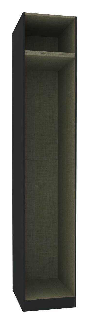 Kleiderschrankkorpus Unit B:46cm Anthrazit/ Twist Dekor - Anthrazit, MODERN, Holzwerkstoff (45,6/242,2/56,5cm) - Ombra