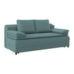 Schlafsofa Alice - Türkis/Schwarz, MODERN, Textil (202/73-92/105cm) - Luca Bessoni