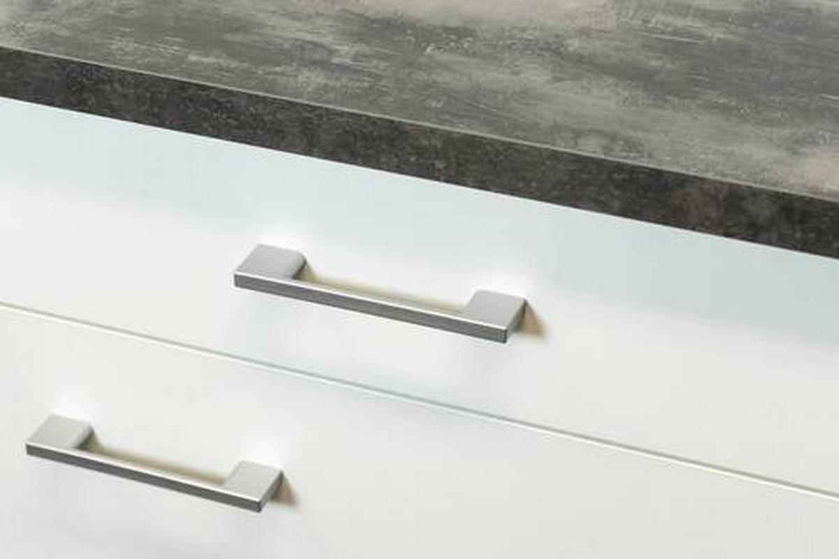 Küchenunterschrank Lucca Weiß B: 60 cm - Graubraun/Weiß, KONVENTIONELL, Holzwerkstoff (60/85/60cm) - FlexWell