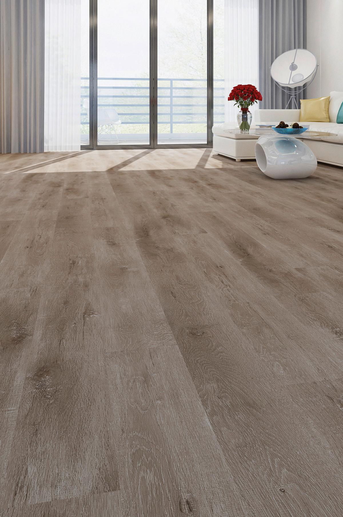 Vinylboden Eichefarbe Landhausdiele - Eichefarben, Basics, Kunststoff (18,2/122/0,35cm)
