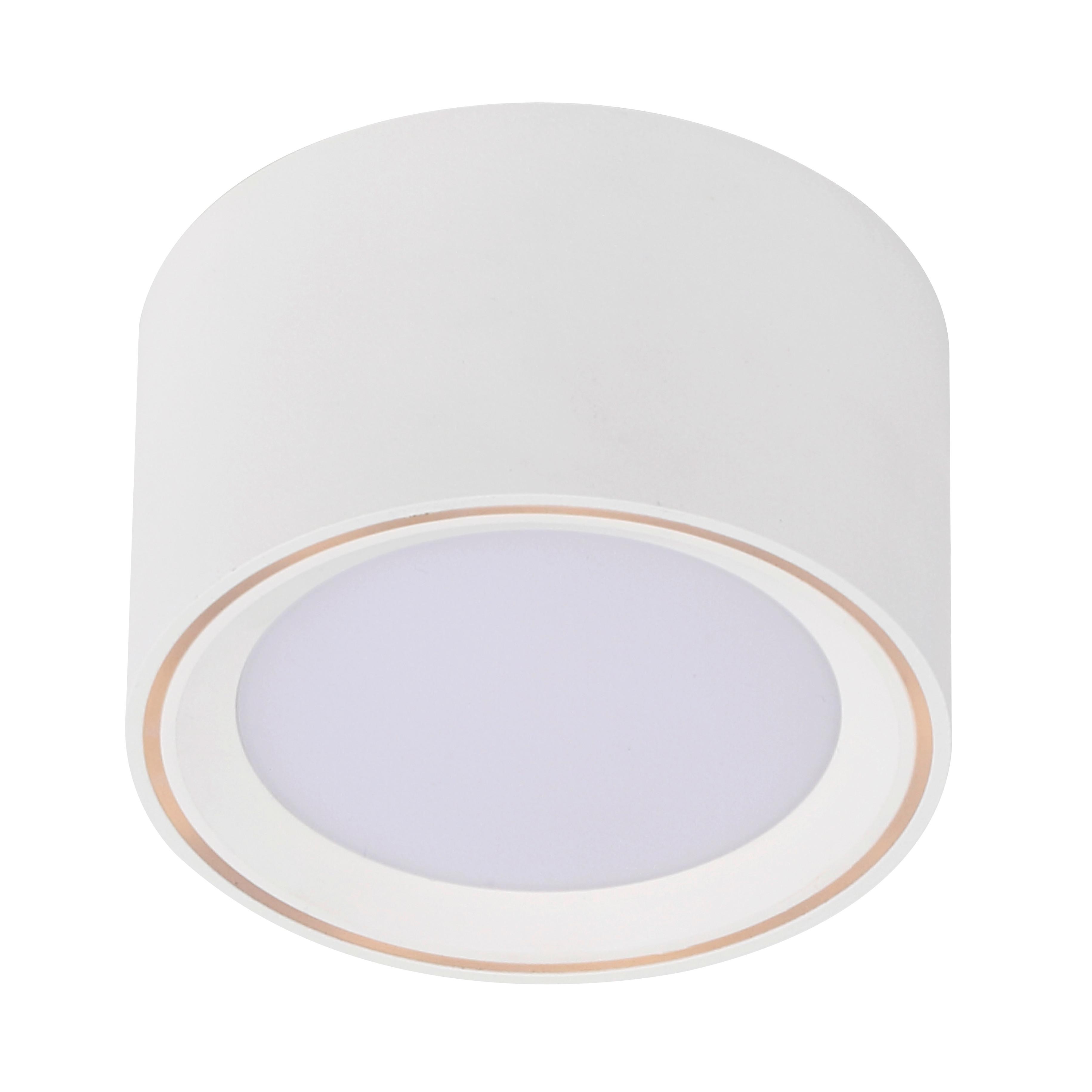 Aufbauleuchte Fallon Weiß D: 10 Cm - Weiß, Basics, Metall (10/6cm) - Nordlux