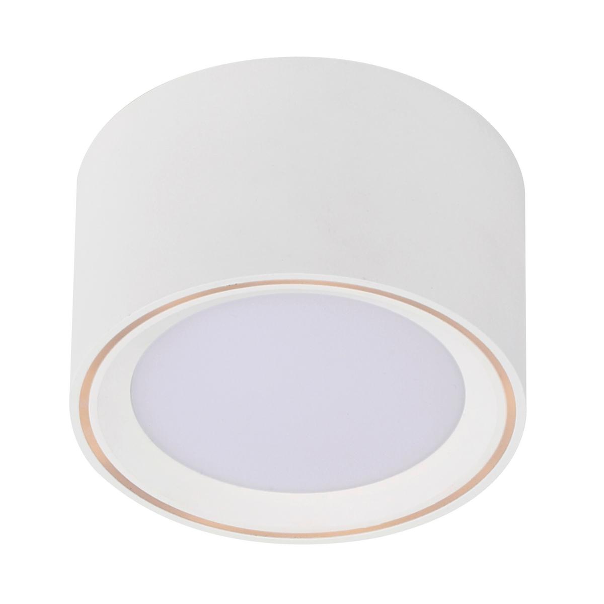 Aufbauleuchte Fallon Weiß D: 10 cm - Weiß, Basics, Metall (10/6cm) - Nordlux