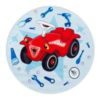 Kinderteppich Rund Auto Blau/ Rot Bobby Car Ø 100 cm - Blau/Rot, Trend, Textil (100cm)