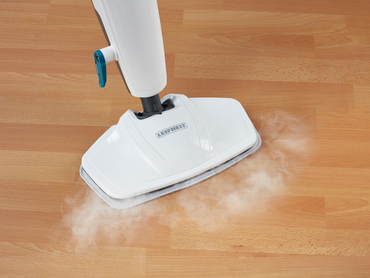 Dampfreiniger Clean Tenso - Weiß, MODERN, Kunststoff (27,6/25,6/64cm) - Leifheit