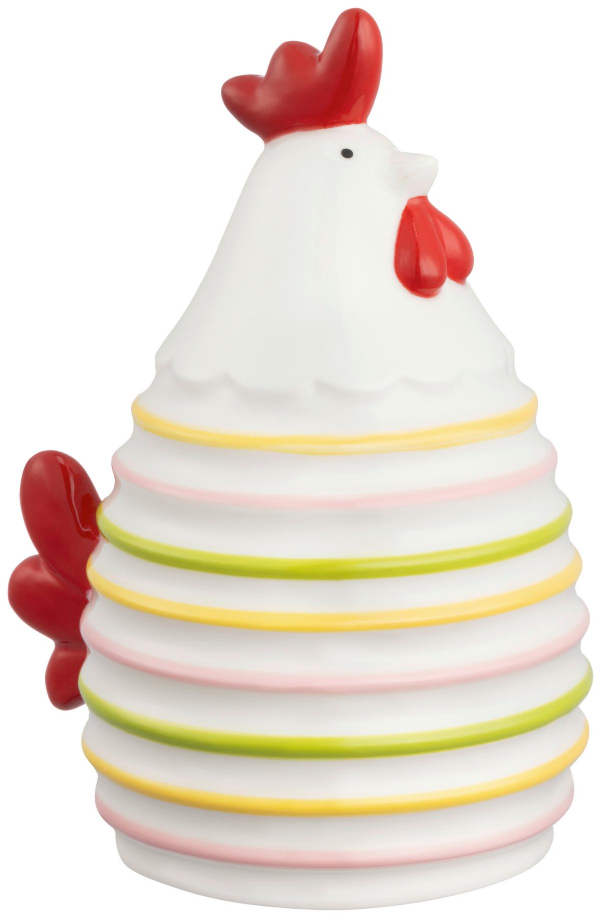 Dekohuhn Albert - Multicolor, KONVENTIONELL, Keramik (12,5/10/17cm) - Luca Bessoni