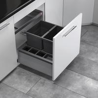 Abfallsammler Seperato K60 - Dunkelgrau, MODERN, Kunststoff (55,7/34/49,1cm) - Hailo