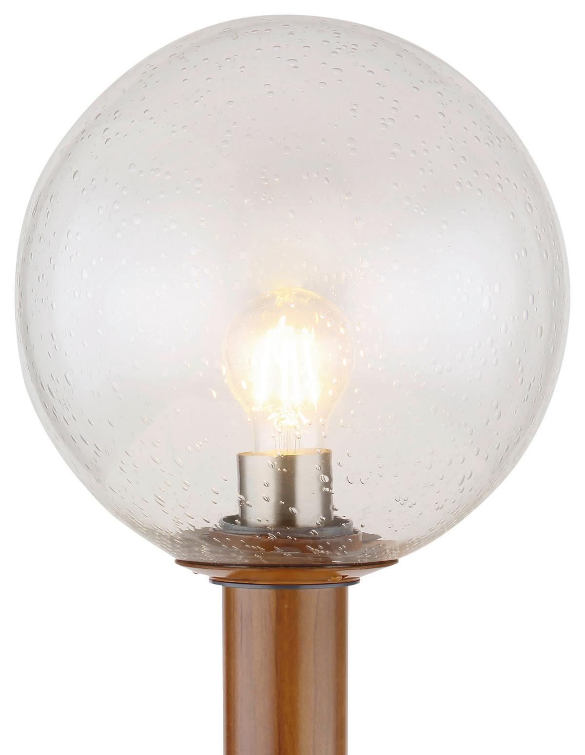 Außenleuchte Ossy 15 Watt Glas - Klar/Naturfarben, Basics, Glas/Metall (25/100cm) - Globo