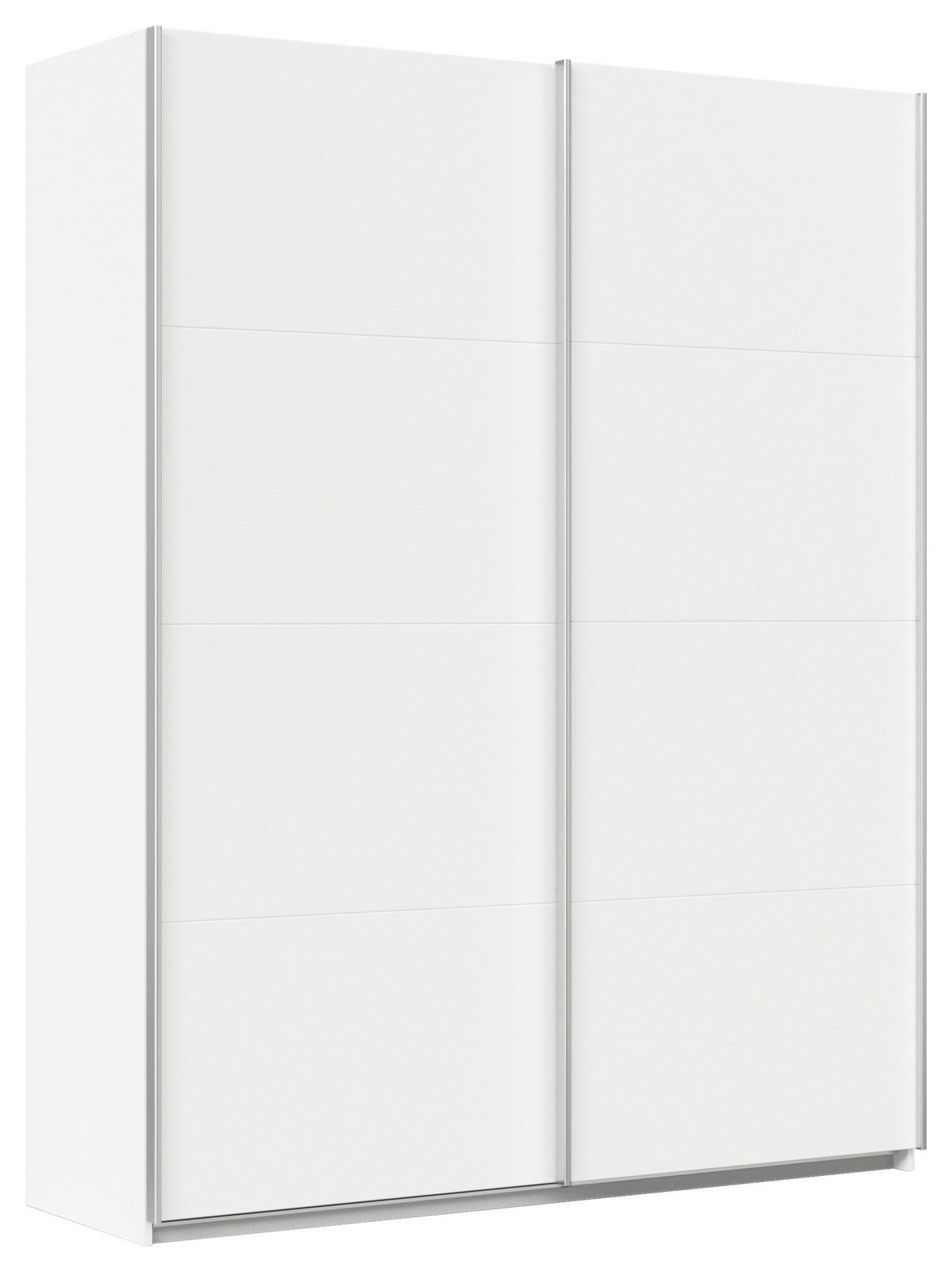 Schwebetürenschrank B: 181cm Feldkirch Alpinweiß - Weiß, MODERN, Holzwerkstoff (181/229/62cm)