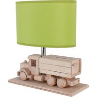 Kindertischleuchte 4112425 Lkw Mit Spardose - Naturfarben/Grün, Natur, Holz/Holzwerkstoff (32/14/27cm)