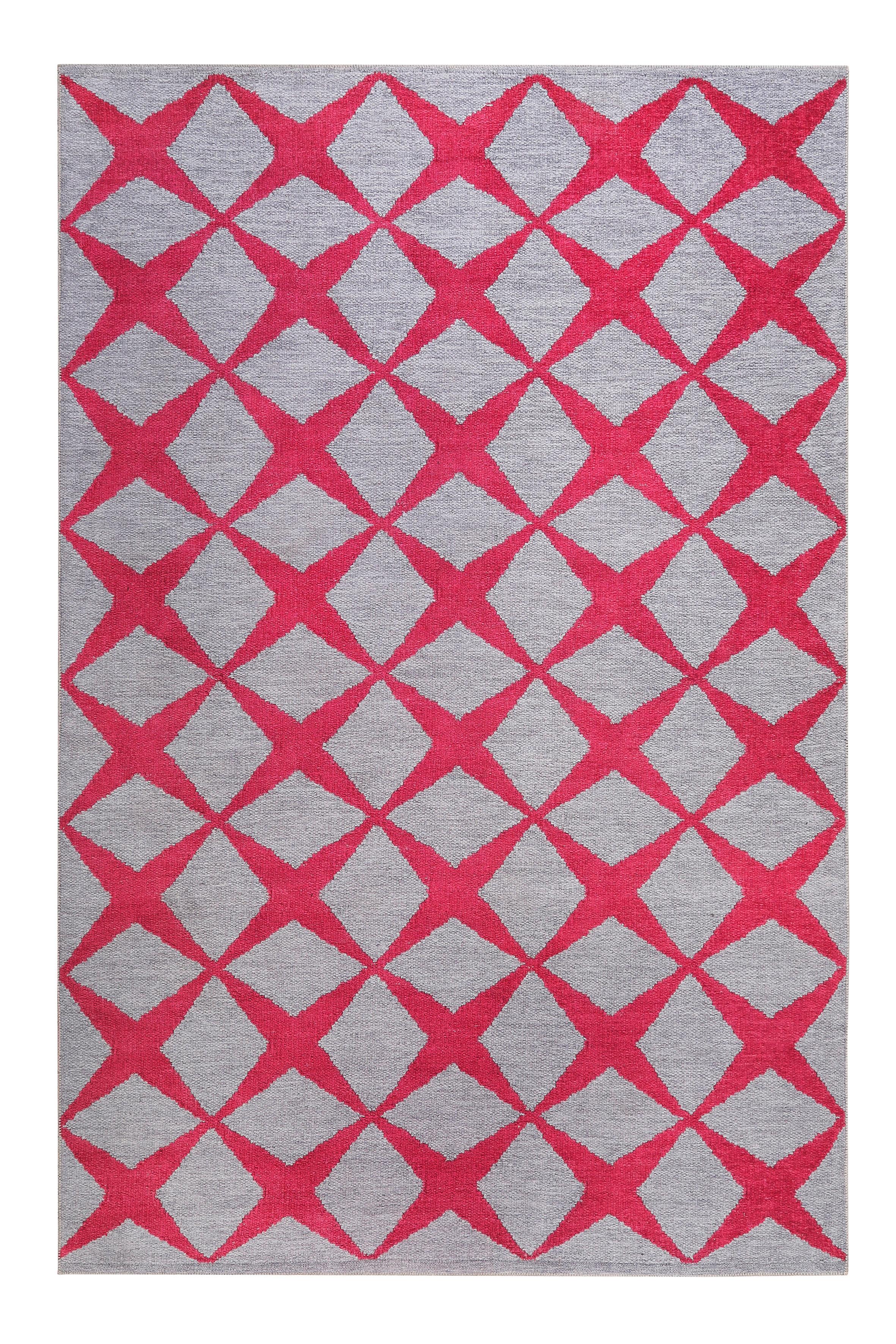 Webteppich Bordeaux/sandfarben Caledon 80x150 Cm - Sandfarben/Bordeaux, KONVENTIONELL, Textil (80/150cm) - Esprit