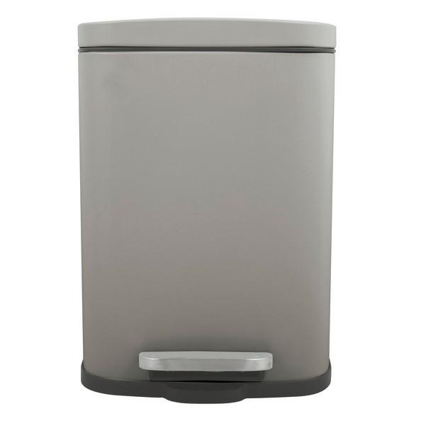 Treteimer Akira 5l Taupe Metall LxBxH: 21,4x17,6x30 cm - Taupe/Schwarz, Basics, Kunststoff/Metall (21,4/17,6/30cm)