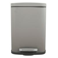 Treteimer Akira 5l Taupe Metall LxBxH: 21,4x17,6x30 cm - Taupe/Schwarz, Basics, Kunststoff/Metall (21,4/17,6/30cm)