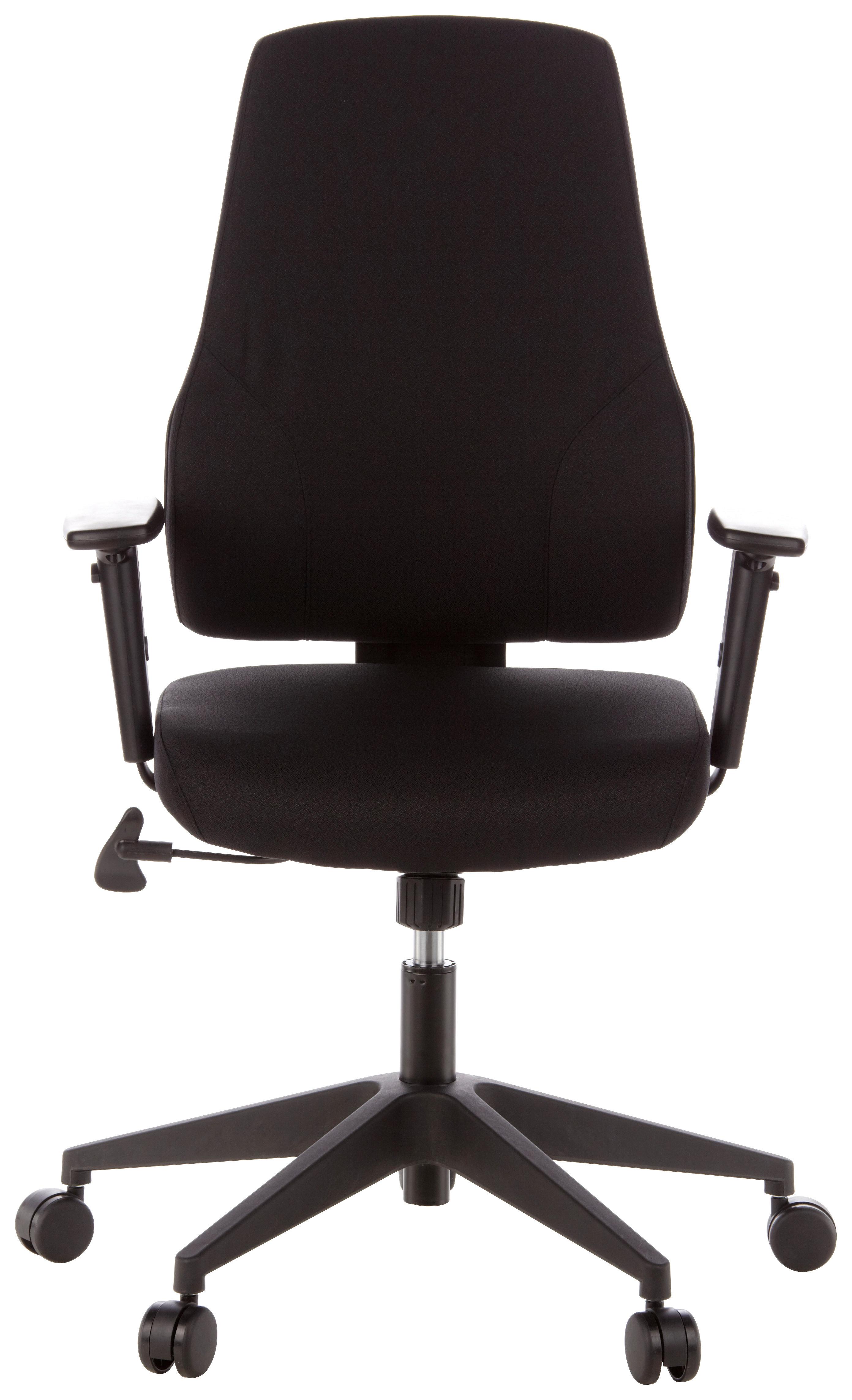 Bürostuhl Pro-Tec 100 mit Armstützen Schwarz - Schwarz, MODERN, Kunststoff/Textil (57/126/45cm) - MID.YOU