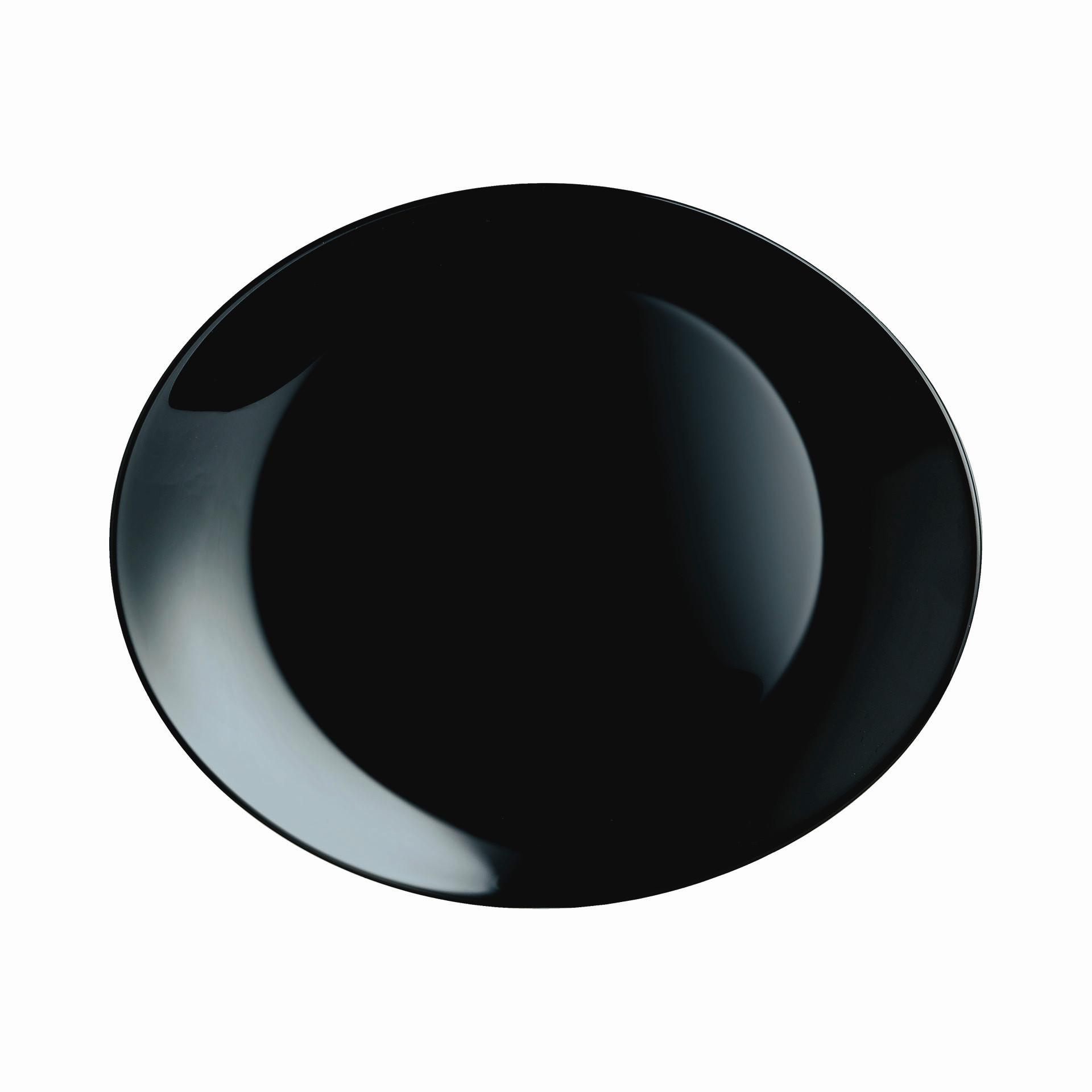 Steakteller Italien Party Schwarz 6--Teilig - Schwarz, Basics, Glas - Creatable