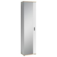 Hochschrank Jakob B: 49 cm Eiche Dekor/Weiß - Weiß/Eiche Artisan, MODERN, Holzwerkstoff (49/196/30cm) - MID.YOU