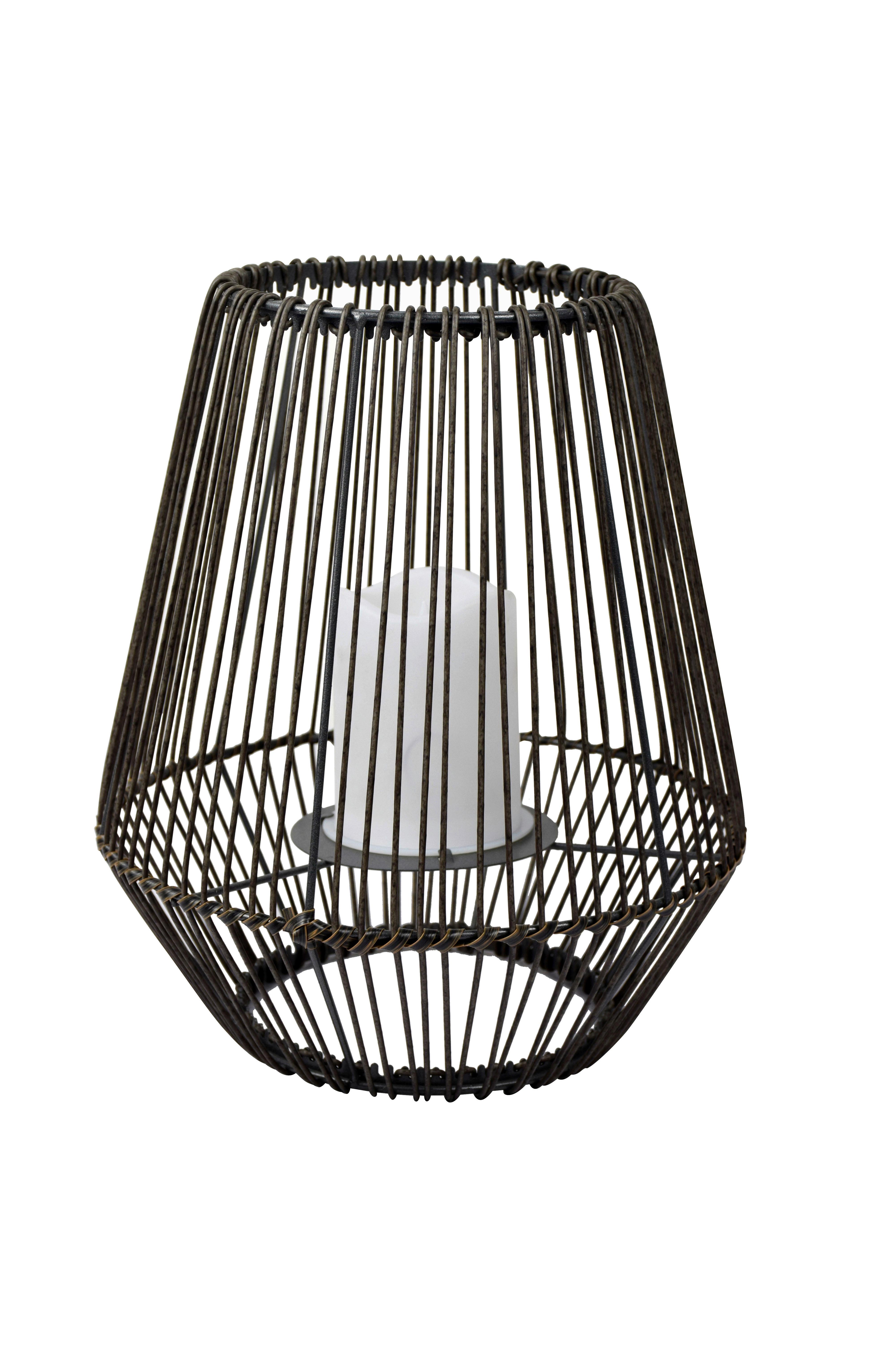 Solární Svítidlo Eleni, 26/30,5cm - tmavě hnědá, Moderní, kov/plast (26/30,5cm) - Modern Living