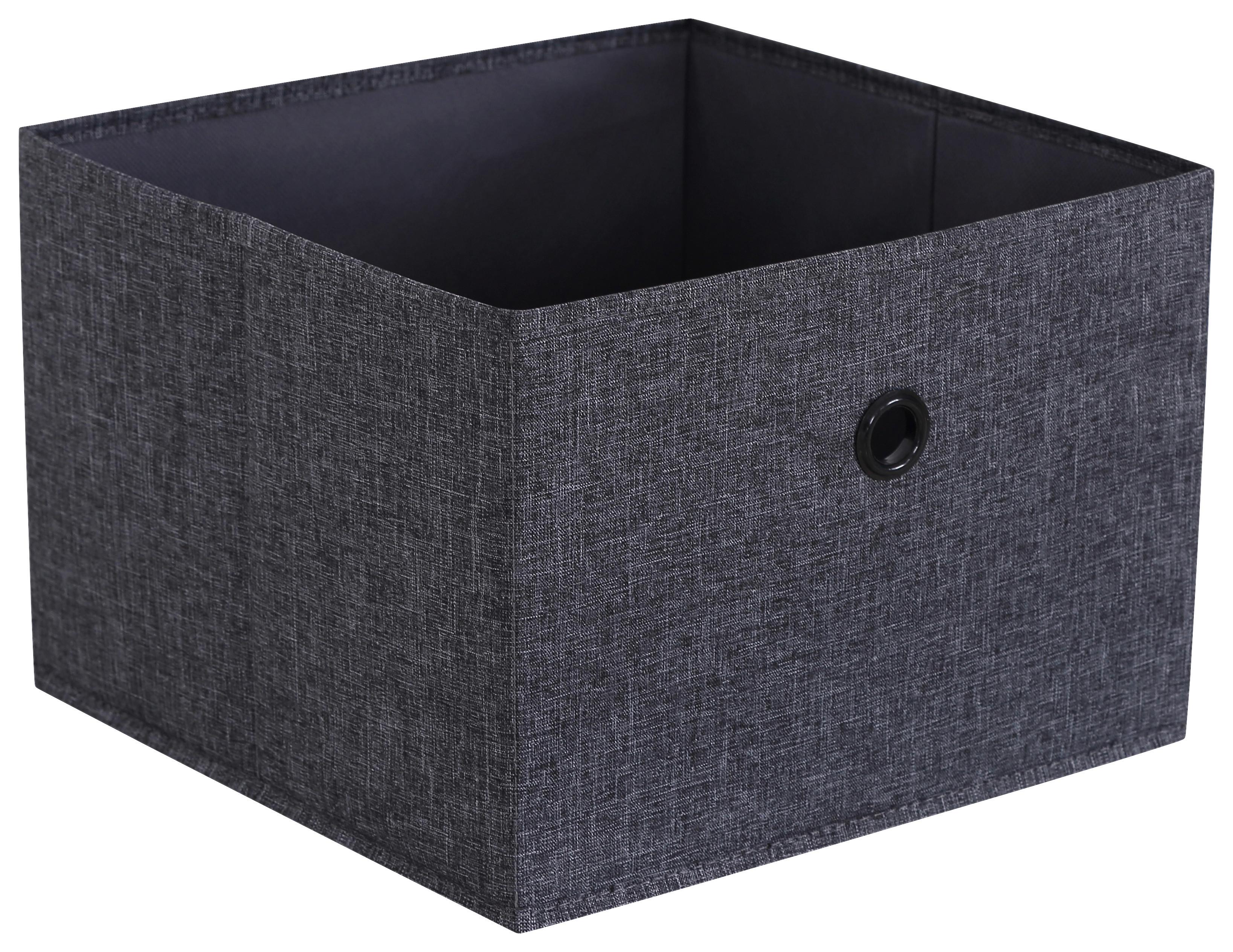 Úložný Box Tanya - šedá, Konvenční, karton/textil (29/20/29cm) - Modern Living