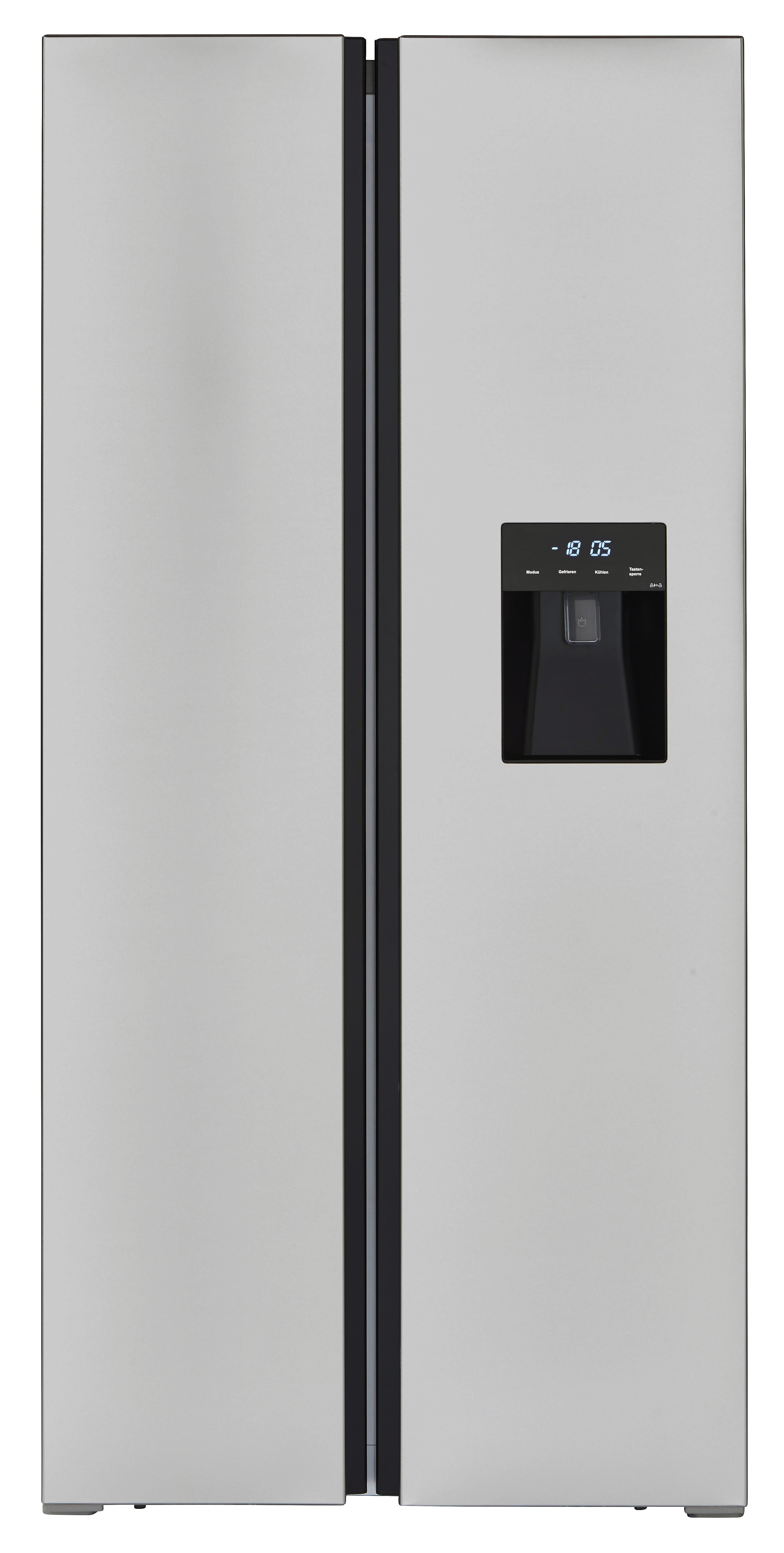 Side-by-Side Sbs267-165.4a+nfix Inox - Edelstahlfarben, Basics, Metall (83,60/178,00/63,60cm)