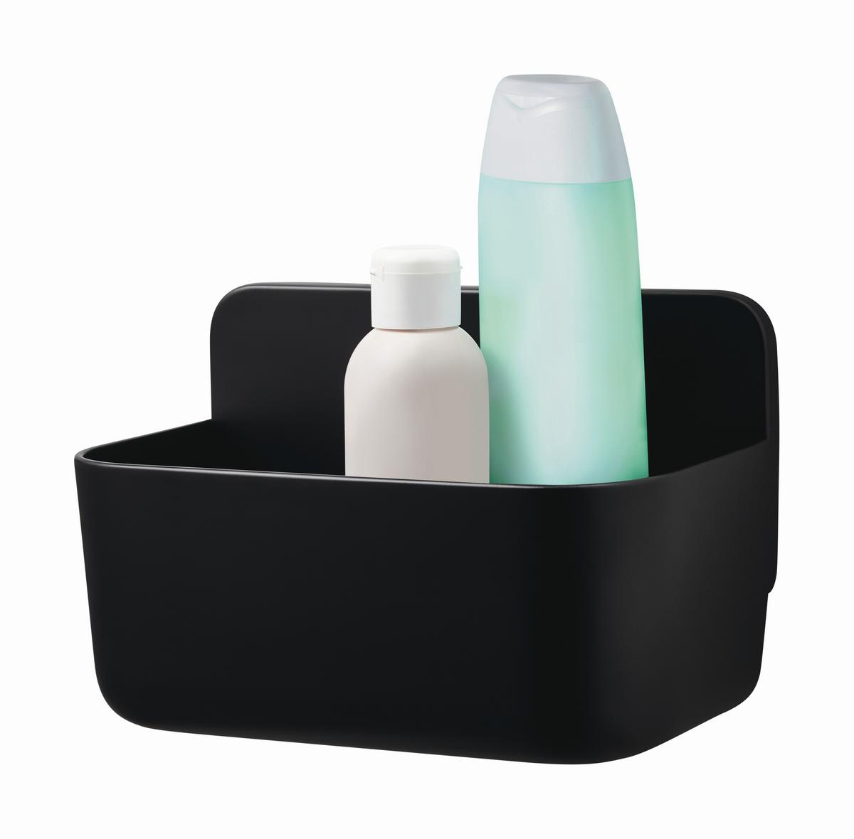 Duschkorb Lavaa 40515-00000-00 - Schwarz, KONVENTIONELL, Kunststoff (20/11/12cm)