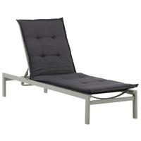 Liegenauflage Cushion - Dunkelgrau, KONVENTIONELL, Textil (60/5.5/193cm) - Gardenson