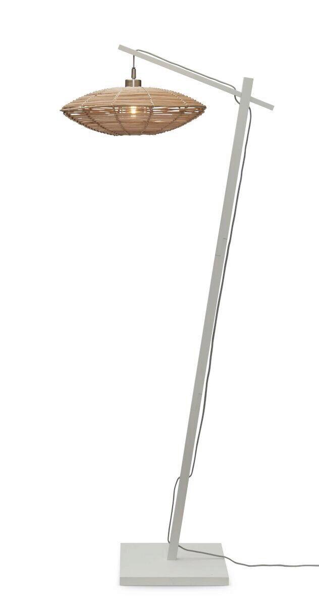 Stehleuchte Tanami/fs/ad/w/4010/n - Naturfarben/Weiß, Trend (40/63/150cm) - Good & Mojo
