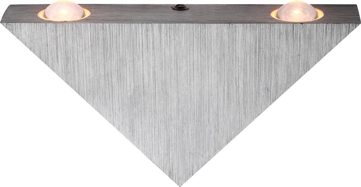 LED-Wandleuchte Gordon 3-Flammig Dreieckige Form - Design, Kunststoff/Metall (16,5/3/9cm) - Globo