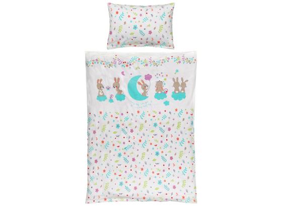 Povlečení Dětské Cute Bunny -ext- - bílá/jadeitově zelená, Konvenční, textil (100/135cm) - Mömax modern living Povlečení Dětské Cute Bunny -ext- - bílá/jadeitově zelená, Konvenční, textil (100/135cm) - Mömax modern living