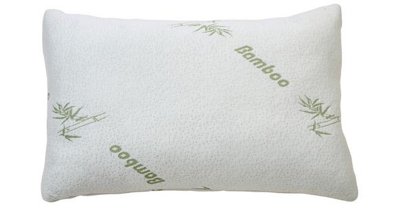 Nackenkissen Carola 40x60cm Füllung: Polyetherschaumkern - Weiß/Grün, KONVENTIONELL, Textil (40/60cm) - Primatex