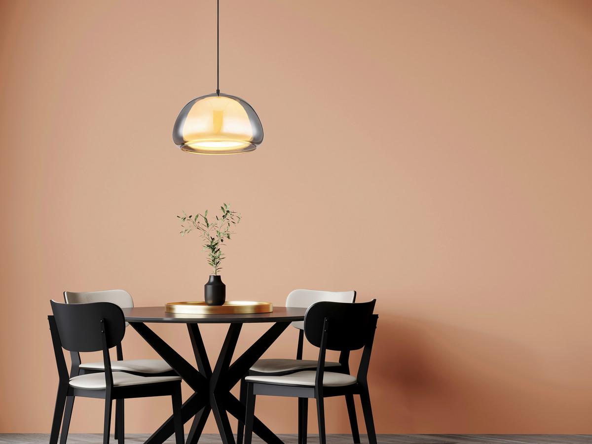 ZÁVĚSNÉ SVÍTIDLO JELLA - černá/světle šedá, Trend, kov (40/120cm)