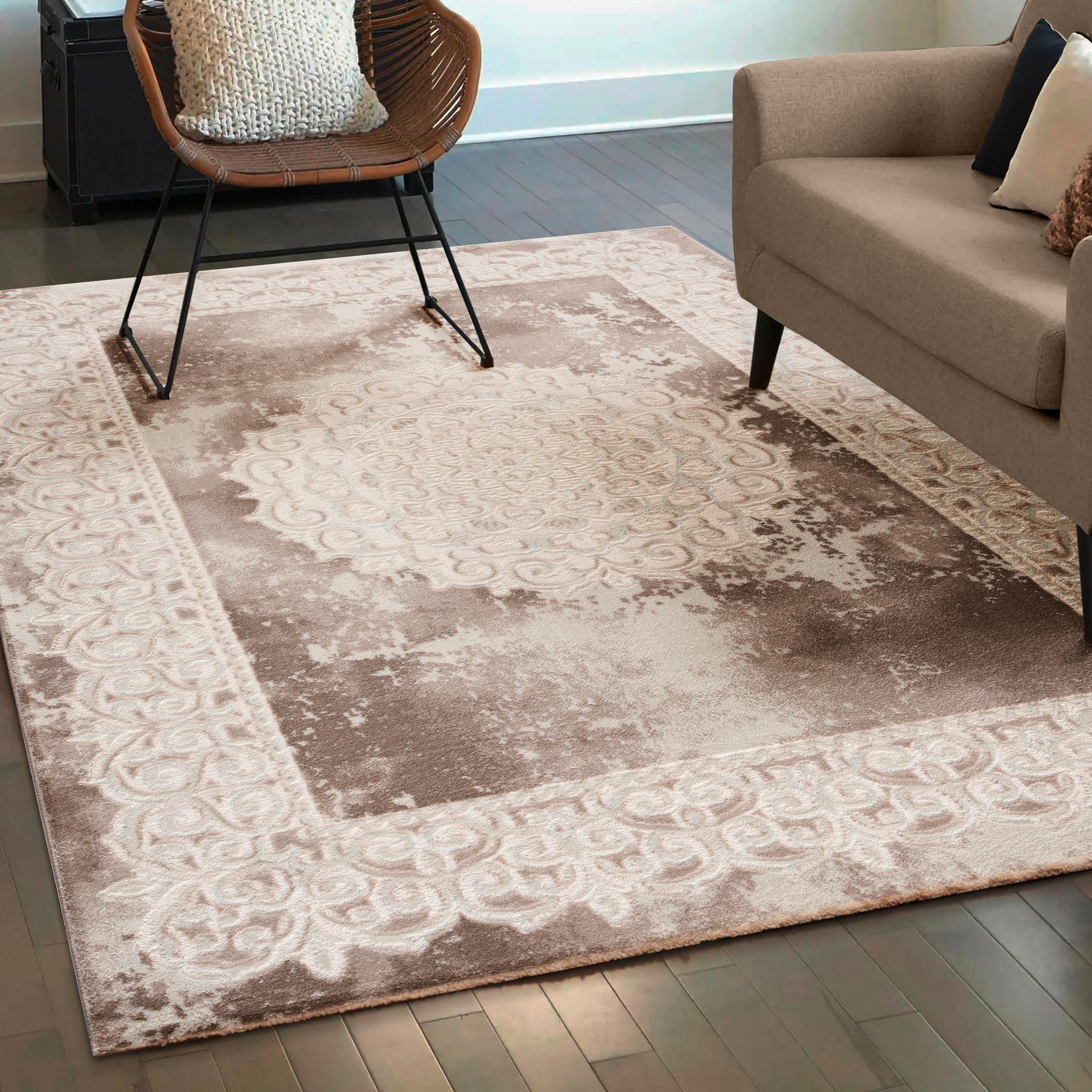 Webteppich Harmony - Beige, LIFESTYLE, Textil (160/220cm)