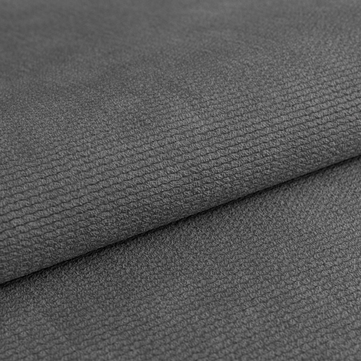 Ecksofa Volk Links New Dunkelgrau, S: 203x261 cm - Dunkelgrau/Schwarz, Trend, Kunststoff/Textil (203/261cm)